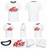 "Get Ready" Bold Graphic Print Casual T-Shirt