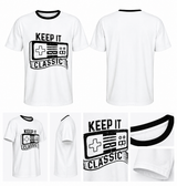 Keep It Classic Gaming Tee – Front and Back View