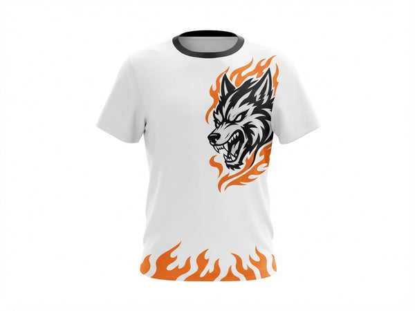 Wildfire Wolf Graphic Short-Sleeve Tee
