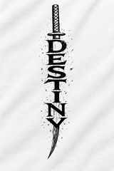 Destiny Graphic Tee – Print Detail Close-up